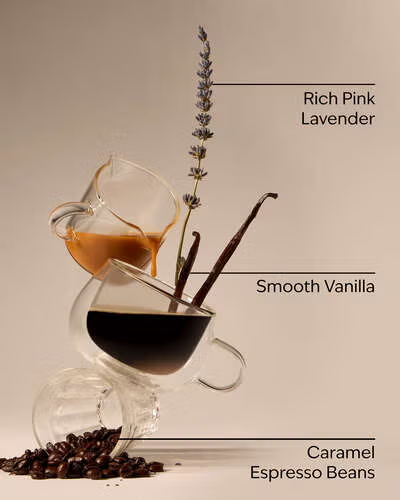 PINK LAVENDER AND ESPRESSO