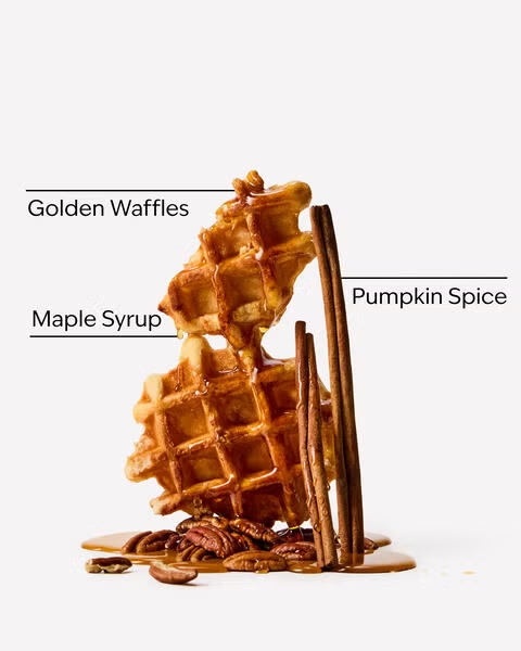 PUMPKIN PECAN WAFFLES